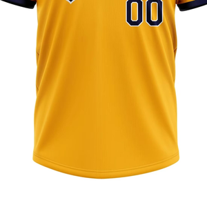 Wholesale Unisex Baseball Two <b>Button</b> Short Plus Size Jersey Custom College Team Wear Breathable Moisture Wicking Professional - Product Image 2