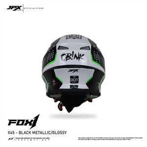 Casco JPX Fox1 Motif X 45 Supermoto Cross: Protección Superior y Estilo Audaz para la Experiencia Definitiva de Motocross - Product Image 4