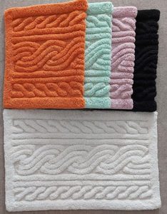 Alfombras de Baño de Algodón Rectangulares Suaves para Hoteles, Resorts y Baños Residenciales, Proveedor Mayorista de la India - Product Image 1