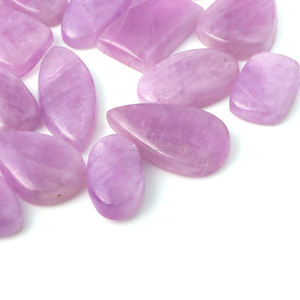 Kunzite naturelle en cabochon, pierre précieuse en vrac, lot en gros, kunzite rose polie pour la fabrication de bijoux en fil - Product Image 4