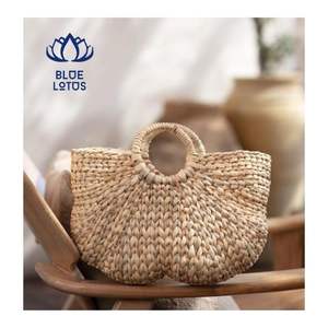 Bolso de Mano de Jacinto de Agua 2026, Favorito de los Clientes, para Compras y Viajes a la Playa, Tejido de Fibra Transpirable, Artesanía Segura y Duradera - Product Image 1