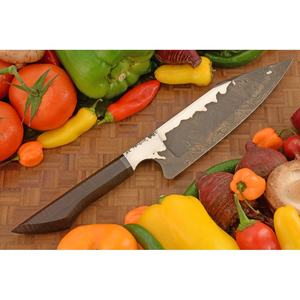 Cuchillo de Chef Jexmoo Personalizado Hecho a Mano en Acero al Carbono con Hoja de 8 Pulgadas, Mango Elegante y Funda de Cuero - Regalo para Chef - Product Image 2