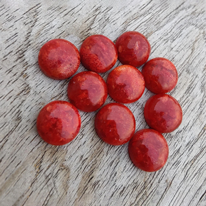 Cabujón de Unakita Roja Natural, Redonda, Grado AAA, Piedra Preciosa Certificada por Terceros para Joyería, Disponible en Todos los Tamaños - Product Image 1