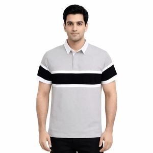 Polo en coton pour homme, manches courtes, tissu coton/polyester, coupe classique, respirant, couleur unie, décontracté, logo par transfert thermique - Product Image 3