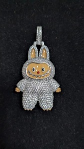 NUOYA Personalized Labubus Custom Hip Hop Personal Fine Jewelry Pendants & <b>Charms</b> Iced Out Diamond Memory Picture - Product Image 3