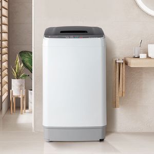 Lavatrice Portatile Compatta a Carica dall'Alto 7kg Completamente Automatica con Pompa di Scarico e Centrifuga 10 Programmi 8 Capacità - Codice 77659644 - Product Image 1