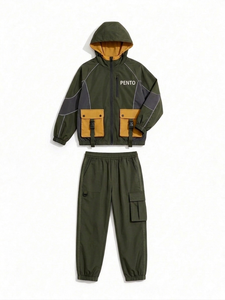 Men's Windbreaker <b>Jacket</b> with Color Blocks <b>Patchwork</b> Work 2026 <b>Jacket</b> Custom Designer Asymmetrical Tracksuit, Streetwear Cargo - Product Image 6