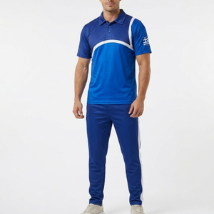 Conjunto Deportivo Ligero Azul para Hombre, 100% Poliéster Transpirable, Camiseta y Pantalones, Uniforme, Talla Adulto - Product Image 2