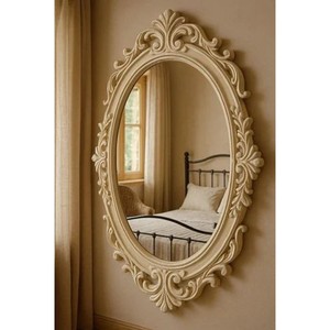 Handcrafted Teak Wood Ornate <b>Wall</b> <b>Mirror</b> - Antique Gold Wholesale - Product Image 3