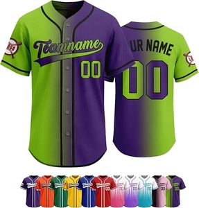 Custom Sublimated Baseball Jersey Personalized Name Numbers Unisex V-Neck 100% Polyester Moisture Wicking Short Sleeves Elastic - Product Image 3