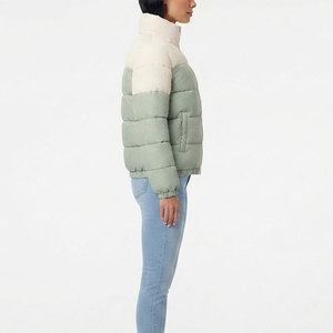 Fashionable Puffer <b>Jacket</b> <b>Women</b> Cozy Outdoor <b>Jacket</b> With <b>Lightweight</b> High Neck Full Zipper Side Pockets And Winter Comfort - Product Image 4