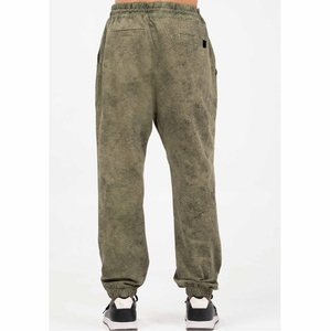 Men's Olive Green Corduroy Sweatpants Elastic Waist <b>Drawstring</b> Closure Casual Jogger Pants winter Wear - Product Image 4
