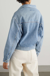 Women's Casual Blue Vintage <b>Denim</b> <b>Jacket</b> <b>Lightweight</b> Washed Jean Coat with Button Decoration for All Seasons-for Winter Summer - Product Image 3