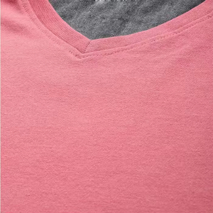 Camiseta de Hombre al por Mayor de Alta Calidad, Cuello en V, Corte Ajustado, Tela Lisa, con Logotipo Personalizado, Estilo Club, Secado Rápido, DDP - Product Image 2