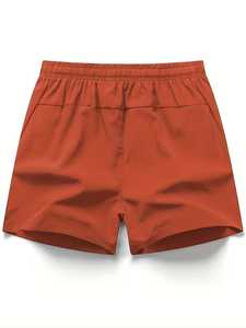 กางเกงขาสั้นลำลองผู้ชายแฟชั่นสุดฮิตปี 2026 ลายเรียบ ผ้าแคนวาส ยืดหยุ่นได้ ใส่เล่นกีฬา วิ่งออกกำลังกาย แห้งเร็ว รับสกรีนโลโก้ - Product Image 2