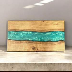 Bandeja de Madera y Resina para Cocina y Mesa, Venta al por Mayor, Personalizable, Top Ventas, para Almacenamiento de Alimentos, Servir la Cena en Casa, Diseño Moderno - Product Image 1