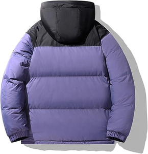 Men's Ultra Lightweight <b>Packable</b> Down <b>Jacket</b> Quilted Hooded Collar Padded Puffer Coat Outwear Winter Wear With OEM - Product Image 1