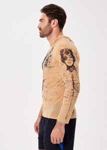 เสื้อแรชการ์ดแขนยาวสำหรับผู้ชาย พิมพ์ลายแบบซับลิเมชั่น แห้งเร็ว ผลิตจากโพลีเอสเตอร์ ลายหุ่นยนต์ไซเบอร์พังก์ ไซส์ผู้ใหญ่ - Product Image 4