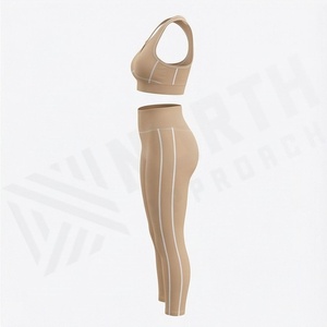 Conjunto de Yoga de Alta Calidad para Mujeres Adultas, Ropa Deportiva Premium para Gimnasio, Ropa de Entrenamiento al por Mayor, Prendas Personalizadas - Product Image 3