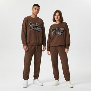 Sweat-shirt basique à col rond OEM ODM avec logo personnalisé, marque privée, couleur et taille du tissu, vente directe d'usine, survêtement saison automne - Product Image 2