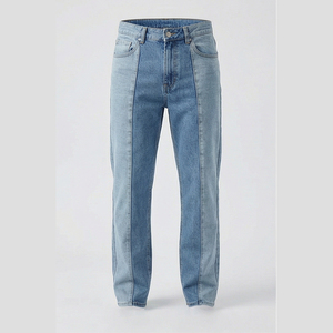 Pantalones Cargo Vaqueros Holgados Vintage Personalizados para Hombre CLOVIX SPORTS, Estilo Y2K, Lavado Ácido, Desgastados, Azules, Ecológicos, Cintura Alta - Product Image 1