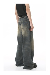 Wholesale New Fashion <b>Overalls</b> Trousers Denim Suspenders Black Dungaree Jeans Stylish Loose Fit Eco-Friendly Straight for <b>Men</b> - Product Image 2