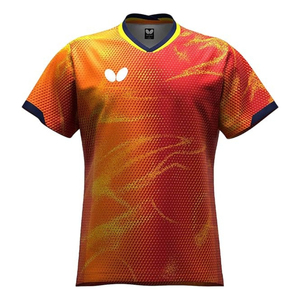 Camiseta de Tenis de Mesa Butterfly 47120, Nailon/Algodón, Ligera, de Secado Rápido, Ropa Deportiva Unisex para Entrenamiento y Partidos, Directo de Japón - Product Image 6
