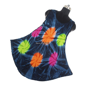 Nouvelle Robe Longue Maxi de Luxe Tie-Dye pour Femme 2026 – Confortable, Sans Manches, en Rayonne, Style Bohème Gypsy - Product Image 1