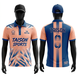 เสื้อสนุกเกอร์ผู้หญิง พรีเมียม โพลีเอสเตอร์ ระบายอากาศได้ดี สีน้ำเงินกรมท่า ลายเพสลีย์ ดีไซน์แบบแผง  รับสกรีนโลโก้ตามสั่ง - Product Image 2