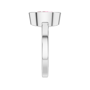 Haute qualité en argent Sterling or blanc lunette laboratoire cultivé rubis bague IGI certifié personnalisé commande en gros mariage anniversaire bijoux - Product Image 2