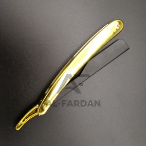 Navaja de Afeitar Profesional con Diseño Negro y Dorado, con Logotipo Personalizado, Herramientas de Afeitado para Hombre, Navajas de Afeitar - Product Image 2