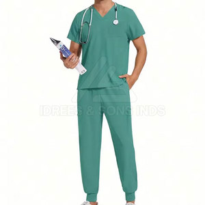 ชุดสครับแพทย์ดีไซน์ล่าสุด ผ้าฝ้าย 100% ชุดสครับแพทย์คุณภาพสูง - Product Image 3