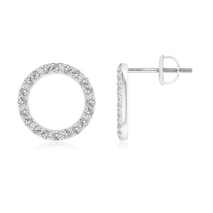 Pendientes de Diamantes Chapados en Oro, Corte Brillante, Clásicos, Regalo de Boda para Mujer, Joyería para Uso Diario, Oro de 10K, 14K, 18K, Plata 925, 935 - Product Image 3