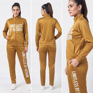 Women's Printed Tracksuit Zip Stand Collar <b>Jacket</b> Jogger Printed Pants 100% Polyester Fleece Tracksuits Ladies - Product Image 2