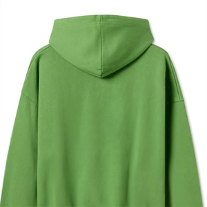 Sweat-shirts unisexes verts surdimensionnés en polaire décontractés avec poche, tricotés 100% coton respirant, couleur unie pour l'hiver, MADE BY BS - Product Image 6