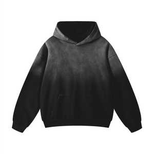 Sudadera Oversize con Lavado Ácido, Sudadera Vintage - Algodón Puro de Alto Gramaje Hecho a Mano con Lavado Monkey y Hombros Caídos - Product Image 6
