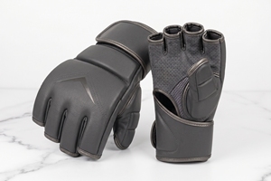 Guantes de MMA de cuero sintético de calidad premium personalizados, mitones de medio dedo para grappling, sparring y entrenamiento para hombres y mujeres - Product Image 2
