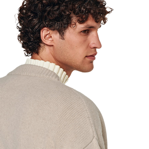 Top Trending Men's V-neck Cardigan Full Sleeve Solid Color <b>Button</b> Closure Winter Wear Anti-Pilling Comfortable Soft Knit 100% - Product Image 4