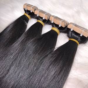Venta al por mayor cinta Virgen sin procesar cabello humano sedoso cutícula alineada cinta en extensiones de cabello humano virgen - Product Image 4