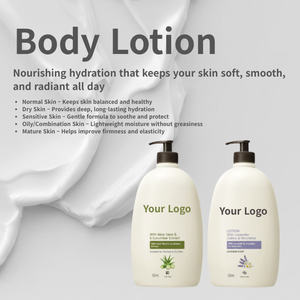 Lozione Corpo Vegana Idratante con Acido Ialuronico, Peptidi Minerali, Burro di Karité, CICA, Aloe Vera, Niacinamide, Collagene OEM ODM - Product Image 1