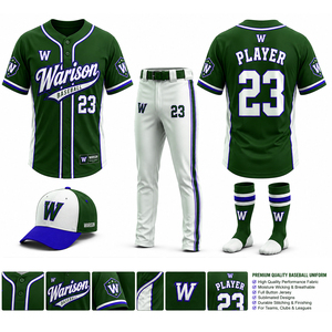 Plus Size Unisex Breathable Baseball Teamwear Uniform Set Sublimation 100% Polyester Softball Training Uniform Kit - Product Image 6