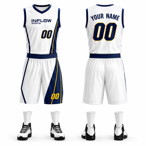 Conjunto de Uniforme de Baloncesto Lightning Bolt para Hombre, Jersey de Malla Sublimada, Pantalones Cortos, Ropa Deportiva de Equipo, Kit de Equipamiento para Juego, Venta OEM Profesional - Product Image 2