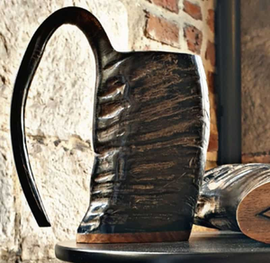 Water Buffalo Horn <b>Mug</b> Top Quality Custom Horn Made Beer Drinking <b>Mugs</b> Stylish <b>Mugs</b> Best Prices - Product Image 5