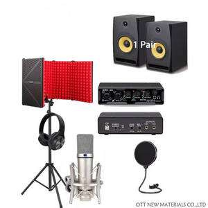 Monitor de estudio profesional, altavoz, micrófono, auriculares, tarjeta de sonido, música en casa, equipo de transmisión de canto, Kit de grabación - Product Image 3