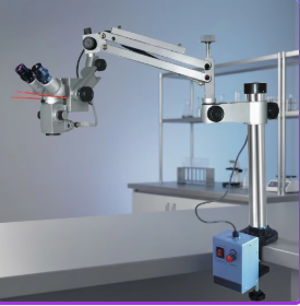 Hot Selling Microscope With LED Light Manual Focus 20mm Focusing Distance ±5d Dioptric <b>Adjustment</b>... - Product Image 4
