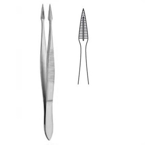 Pince à épiler pour tissu de pansement pince à épiler courbe et droite pince à épiler dentaire de Semken NOUVEAUX outils médicaux - Product Image 3