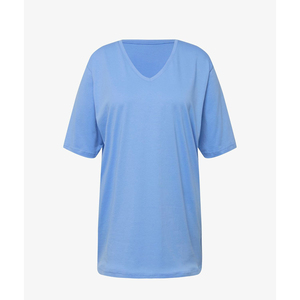 Camiseta de Algodón para Mujer, Tallas Grandes, Personalizada, Transpirable, Informal, de Verano, Manga Corta, OEM, ODM, Venta al Por Mayor - Product Image 1