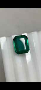 Émeraude naturelle zambienne de forme coussin, couleur supérieure, qualité de verre élevée, pierre précieuse en vrac pour la création de bijoux pour elle - Product Image 3