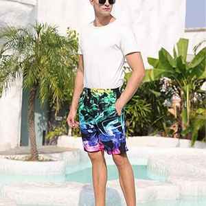 Pantalones Cortos de Playa para Hombre de Lona Sólida de Primera Calidad, Transpirables, Antibacterianos, de Secado Rápido, al por Mayor - Product Image 5
