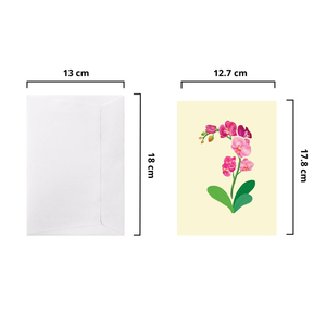Tarjeta de Felicitación 3D Pop-Up con Diseño de Orquídea, Impresión Digital en Papel, Patrón Personalizado, Hecho a Mano en Vietnam, Fabricante ODM/OEM, Venta al Por Mayor - Product Image 2
